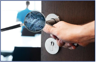 antimikrobiálne kľučky na dvere