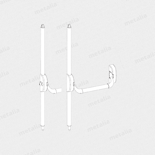 panikové kovania IDEA Bolt paniky Idea Bolt 3-bodové
